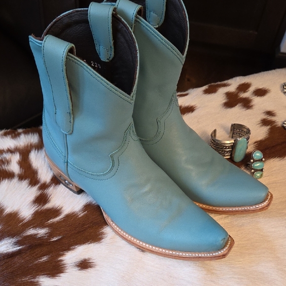 Turquoise Ankle Booties 😍 - Picture 2 of 10